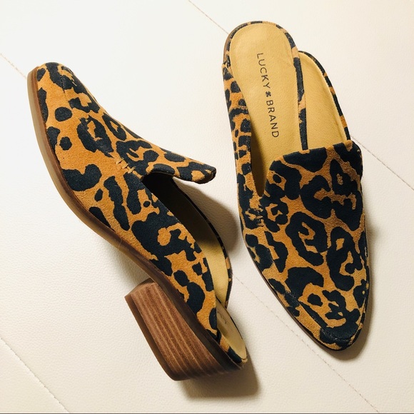 Lucky Brand Shoes - Lucky Brand Leopard Mules